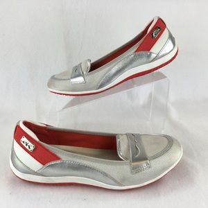 Anne Klein Sport silver loafers